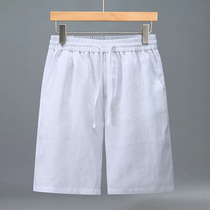 Mens Linen Polo Shirt and Pants Set