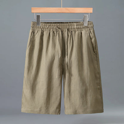 Mens Linen Polo Shirt and Pants Set