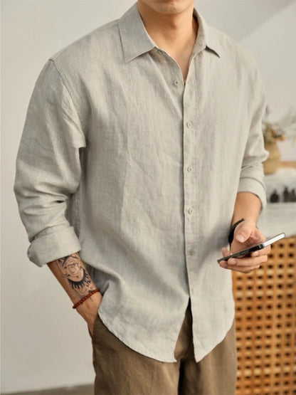 Prism - Mens Long Sleeve Cardigan Shirt