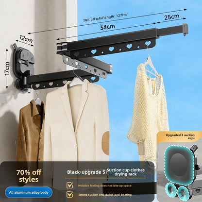 Retractable Suction Cup Drying Rack