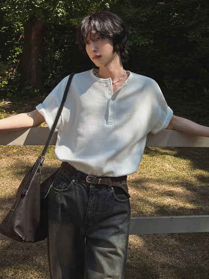 Prism - Short-Sleeved T-Shirt Men's Summer Loose Casual