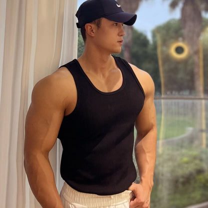 Cotton Stretch Fitness Vest for Men
