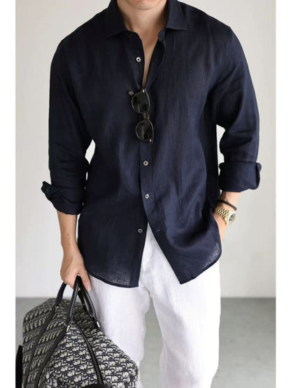 Prism - Mens Long Sleeve Cardigan Shirt