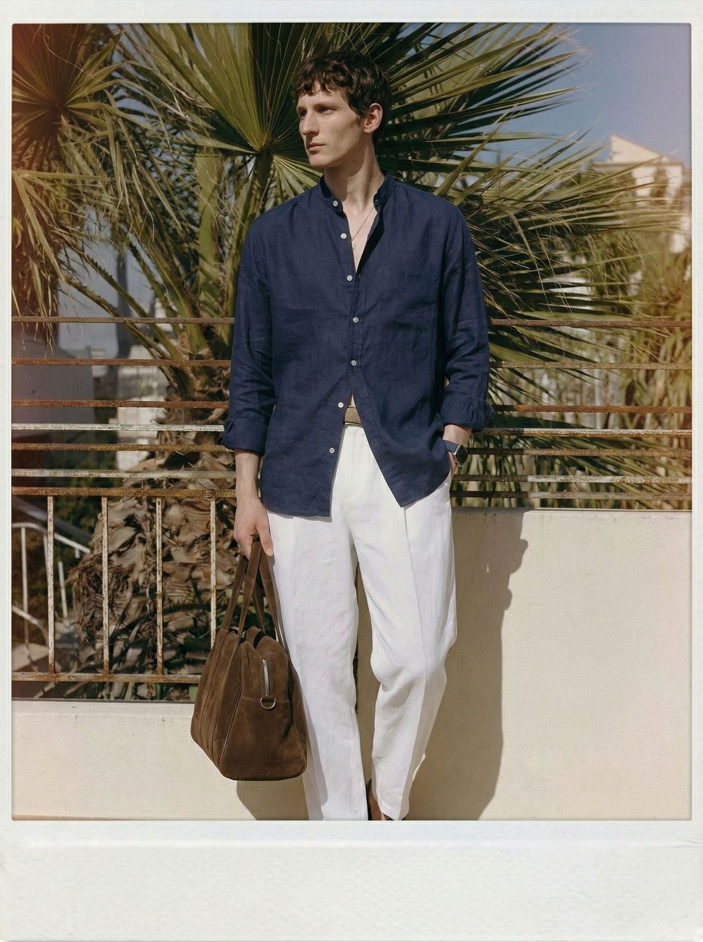 Linen old money style shirt