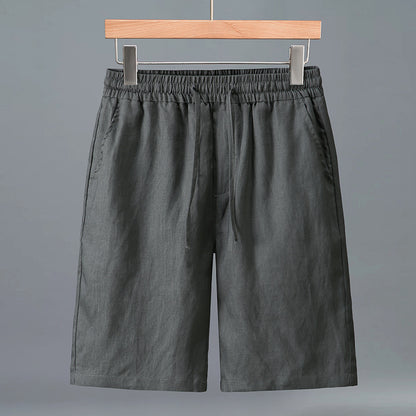Mens Linen Polo Shirt and Pants Set