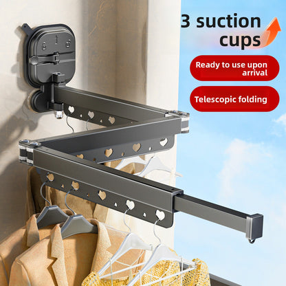 Retractable Suction Cup Drying Rack