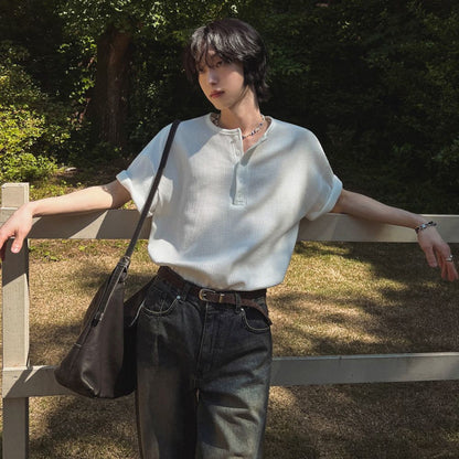Prism - Short-Sleeved T-Shirt Men's Summer Loose Casual