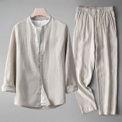 Summer Men's Casual Top and Long Pants