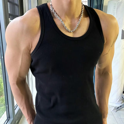 Cotton Stretch Fitness Vest for Men