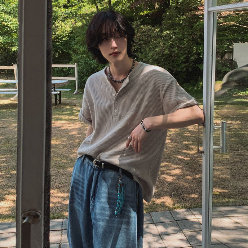 Prism - Short-Sleeved T-Shirt Men's Summer Loose Casual