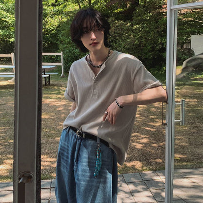 Prism - Short-Sleeved T-Shirt Men's Summer Loose Casual