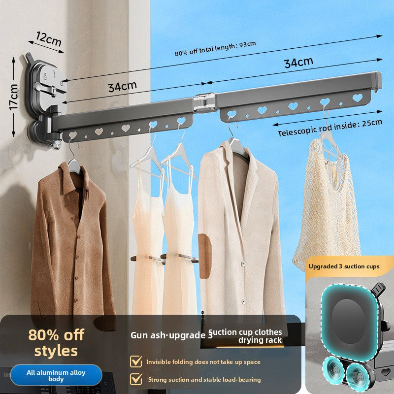 Retractable Suction Cup Drying Rack