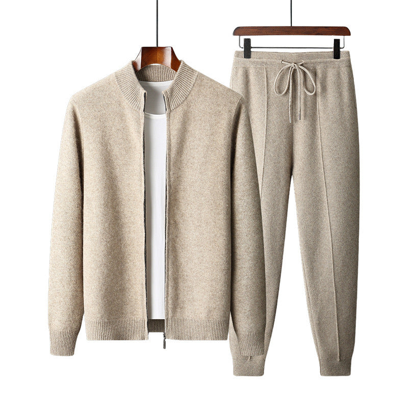 Prism - Men's Wool Cardigan and Pants Set