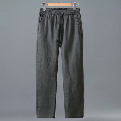 Mens Linen Polo Shirt and Pants Set