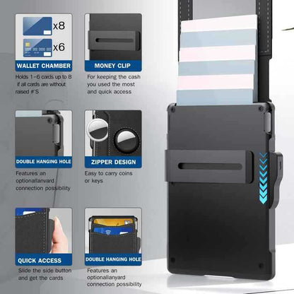 Bi-Fold RFID Protection Carbon Fiber Wallet