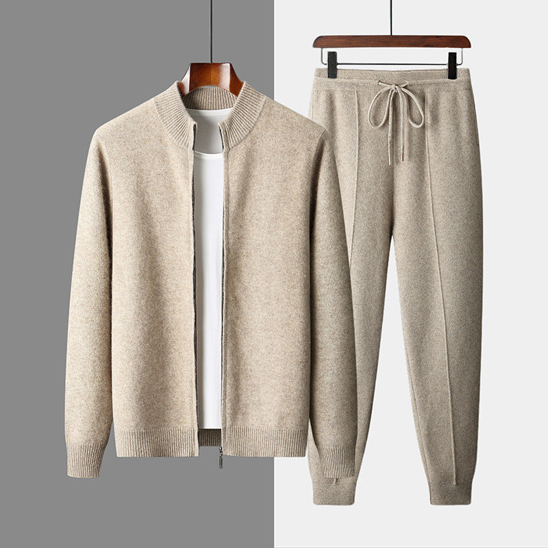Prism - Men's Wool Cardigan and Pants Set