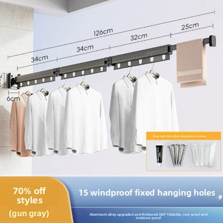 Retractable Suction Cup Drying Rack