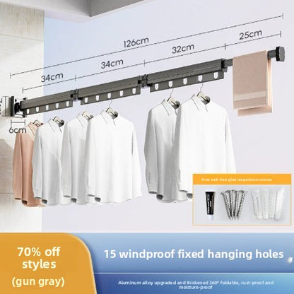 Retractable Suction Cup Drying Rack